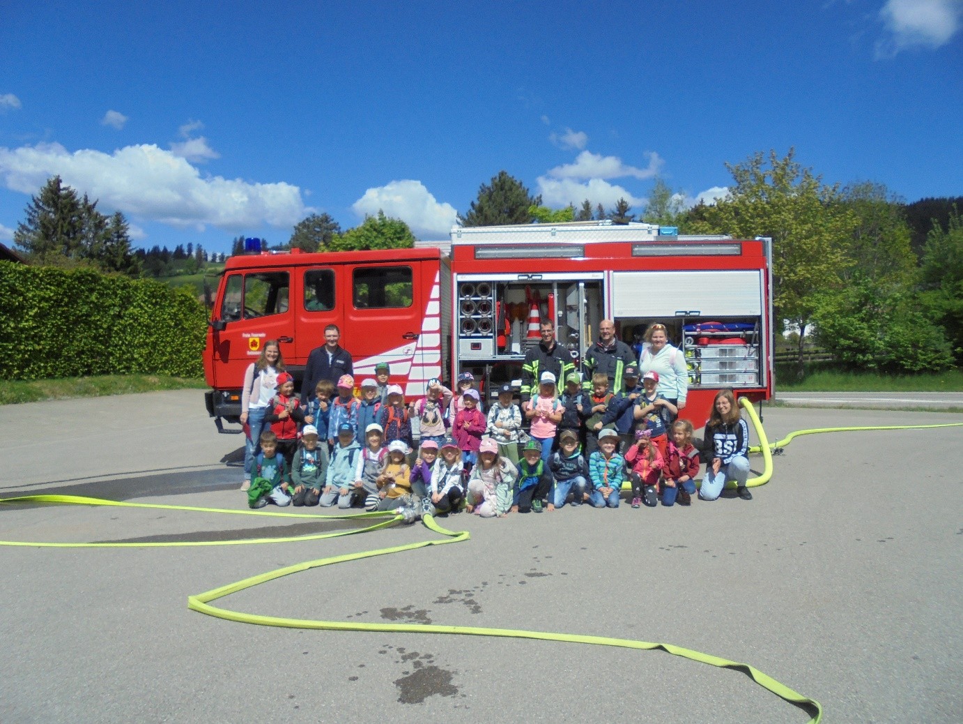 Ausflug zur Feuerwehr. Foto: Hanna Hebhart Ausflug zur Feuerwehr. Foto: Hanna Hebhart