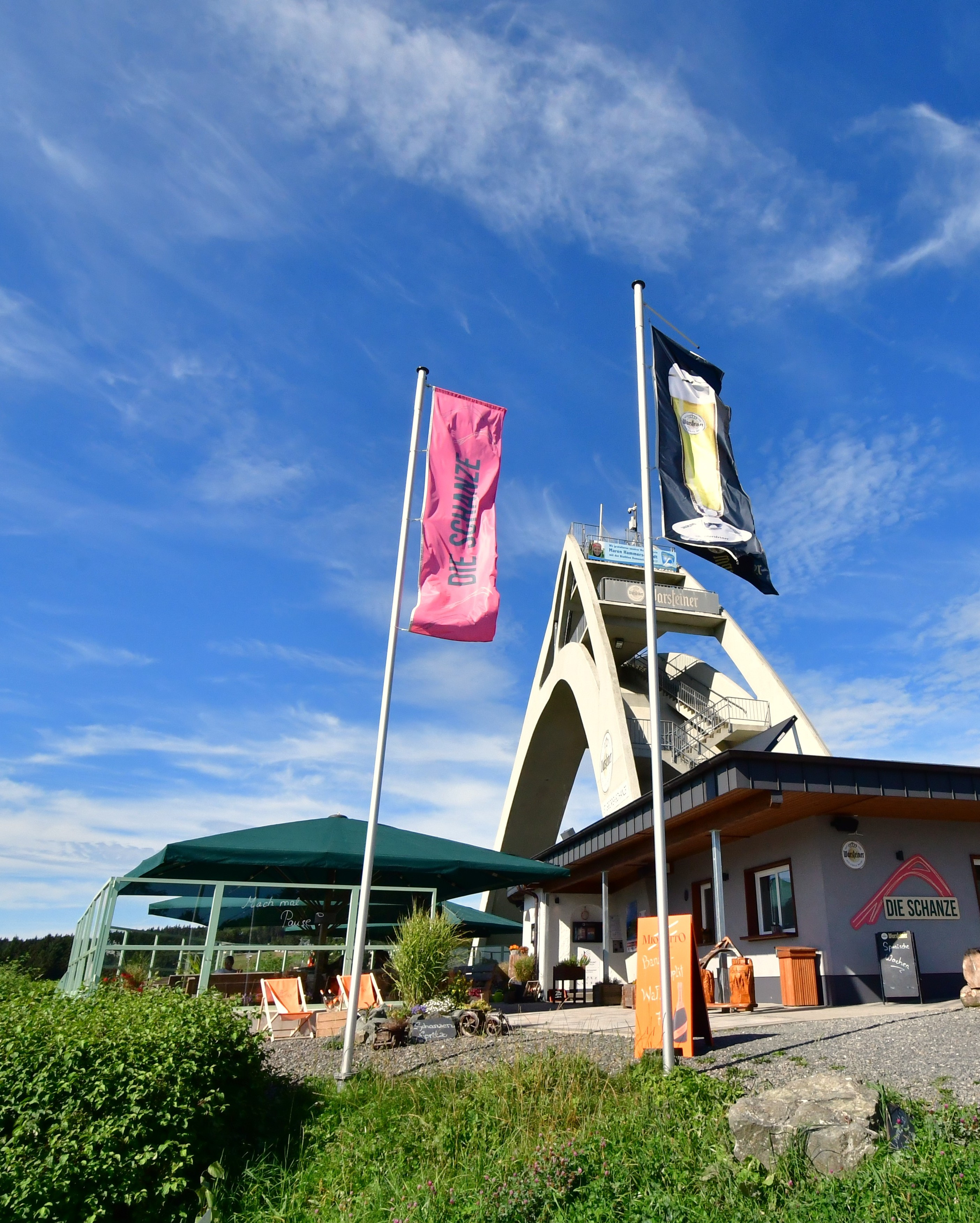Ein kleines Restaurant am Fuß der St. Georg Schanze.