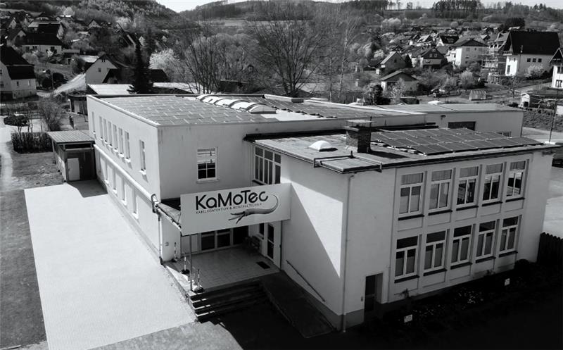 Außenansicht des Gebäudes der Firma Kamotec.